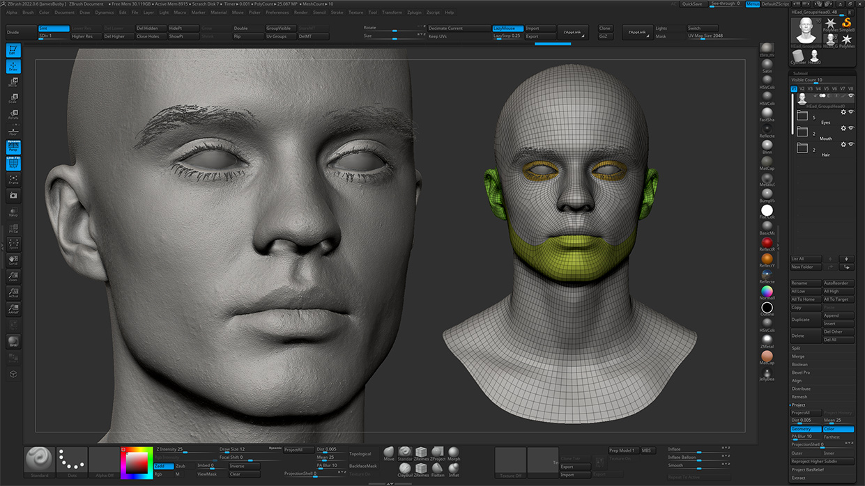 Download Zbrush head sculpt